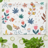 Kleurrijke Floral Print Theedoek (Gevouwen)