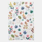 Kleurrijke Floral Print Theedoek (Verticaal)