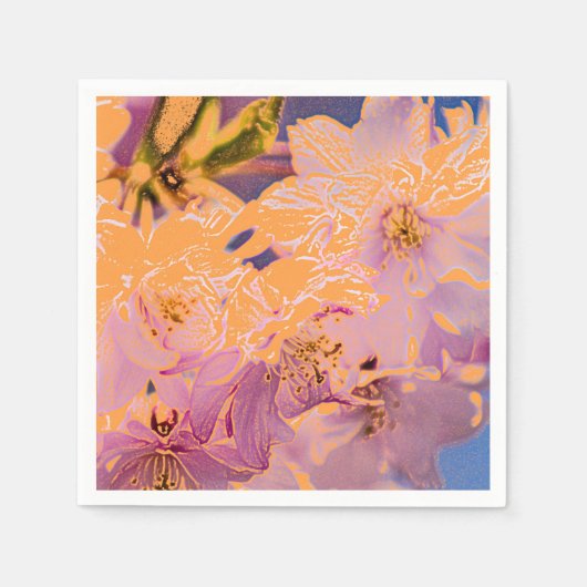 Kleurrijke Floral Servet (Voorkant)