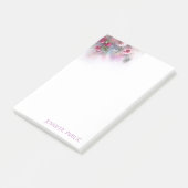 Kleurrijke Floral Sjabloon Waterverf Rozen Post-it® Notes (Schuin)