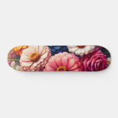 Kleurrijke Floral/Spring Zinnia/Roos Persoonlijk Skateboard (Horizontaal)