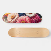 Kleurrijke Floral/Spring Zinnia/Roos Persoonlijk Skateboard (Horizontaal)
