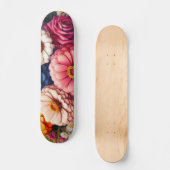 Kleurrijke Floral/Spring Zinnia/Roos Persoonlijk Skateboard (Voorkant)