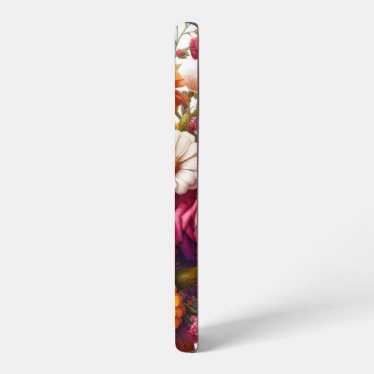 Kleurrijke Floral/Spring Zinnia/Roos Samsung Galaxy Hoesje (Linkerkant)