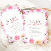 Kleurrijke Floral Summer Baby in Bloom Wildflower Kaart