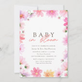 Kleurrijke Floral Summer Baby in Bloom Wildflower Kaart (Voorkant)