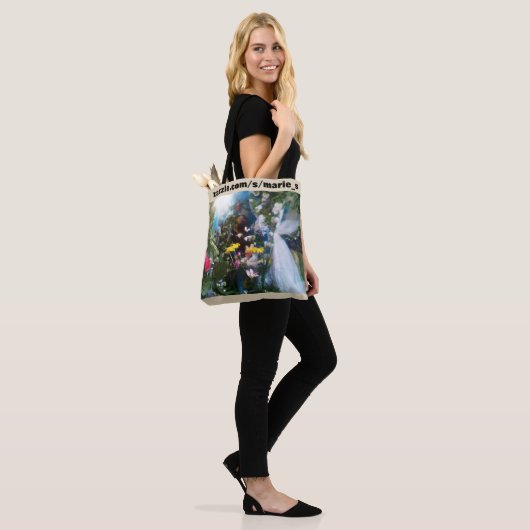 Kleurrijke Floral tas (Op model)