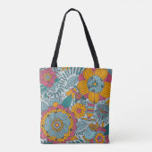 Kleurrijke Floral Tote Bag (Achterkant)