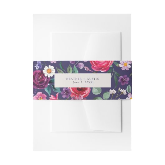 Kleurrijke Floral Uitnodigingen Wikkel (Voorkant Voorbeeld)