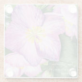 Kleurrijke Floral Vakantiehuis Glazen Onderzetter (Achterkant)