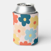 Kleurrijke Floral Vibrant Botanische Lente & Zomer Blikjeskoeler (Blikje Achterkant)