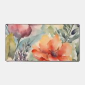 Kleurrijke Floral Waterverf Bureaumat (Voorkant)