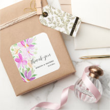 Kleurrijke Floral Waterverf Handbeschilderd Monogr