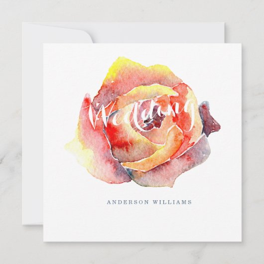 Kleurrijke Floral Weddenschap Bewaar onze Datum We Save The Date (Achterkant)