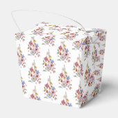 Kleurrijke Floral Wedding Bedankdoosjes (Achterkant)