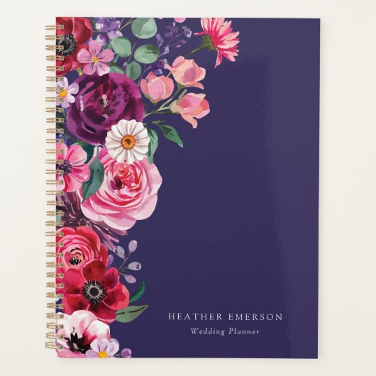Kleurrijke Floral Wedding Planner (Voorkant)