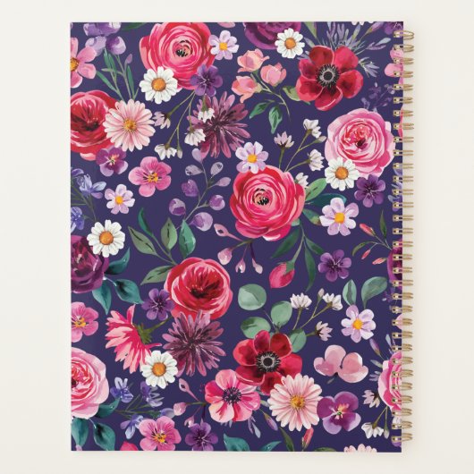 Kleurrijke Floral Wedding Planner (Achterkant)