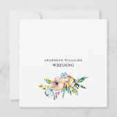 Kleurrijke Floral Wedding Save the Date Website (Achterkant)