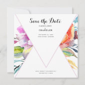 Kleurrijke Floral Wedding Save the Date Website (Voorkant)
