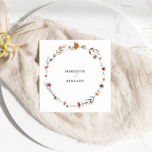 Kleurrijke Floral Wedding Servet