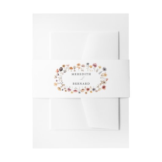 Kleurrijke Floral Wedding Uitnodigingen Wikkel (Voorkant Voorbeeld)