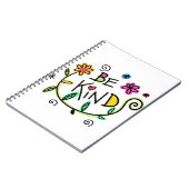 Kleurrijke Floral | Wees vriendelijk Notitieboek (Linkerzijde)
