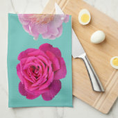 Kleurrijke florale afdruk theedoek (Quarter Fold)