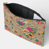 Kleurrijke florale botanische Custom Print Cut Sew Etui (Open)