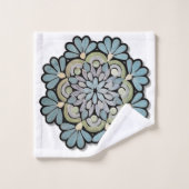 Kleurrijke florale design badhanddoekset bad handdoek (Wasdoekje)