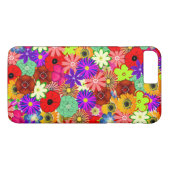 Kleurrijke florale illustratie Case-Mate iPhone case (Achterkant (Horizontaal))