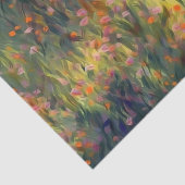 Kleurrijke florale, impressionistische natuurbloem tissuepapier (Detail)