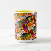 KLEURRIJKE, FLORALE KOFFIEBEEKER MOK (Midden)