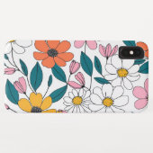 kleurrijke florale kunst Case-Mate iPhone case (Achterkant (horizontaal))