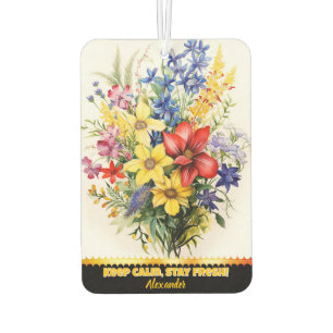 Kleurrijke florale luchtverfrisser