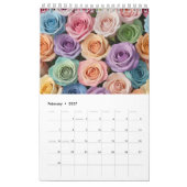 Kleurrijke florale patronen kalender (Feb 2027)