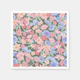 Kleurrijke florale servet