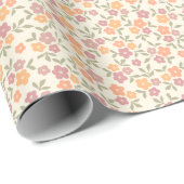 Kleurrijke Florals Cadeaupapier (Rol Hoek)