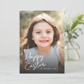  kleurrijke Florals Terug Volledige foto Pasen Feestdagenkaart (Staand voorkant)