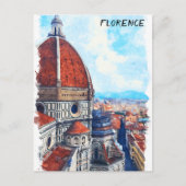Kleurrijke Florence Italië Duomo kathedraal Briefkaart (Voorkant)