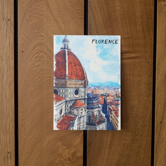 Kleurrijke Florence Italië Duomo kathedraal Briefkaart