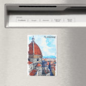 Kleurrijke Florence Italië Duomo kathedraal Magneet (Insitu (Vaatwasser))