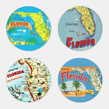 Kleurrijke  Florida Briefkaart kaart