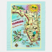 Kleurrijke Florida Groeten  Fleece Deken (Voorkant)