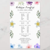 Kleurrijke Flower Design Bewerkbare Sjabloon Flyer (Voorkant)