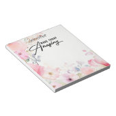 Kleurrijke Flower Inspirerend Notitieblok (Schuin)
