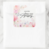 Kleurrijke Flower Inspirerend Sticker (Tas)