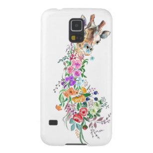 Kleurrijke Flowers Giraffe iPhone Case