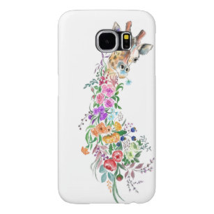 Kleurrijke Flowers Giraffe iPhone Case