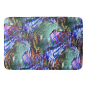 Kleurrijke fluctuatie van virtueel afbeelding over badmat (Voorkant)