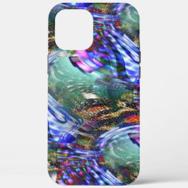 Kleurrijke fluctuatie van virtueel afbeelding over Case-Mate iPhone case